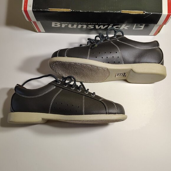 Brunswick Men's Striker Bowling Shoes Charcoal Gray Cushioned Size 8 - Picture 7 of 13